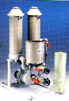 Filtersysteme mit separatem Aktivkohlegehäuse und Anschwemmbehälter 